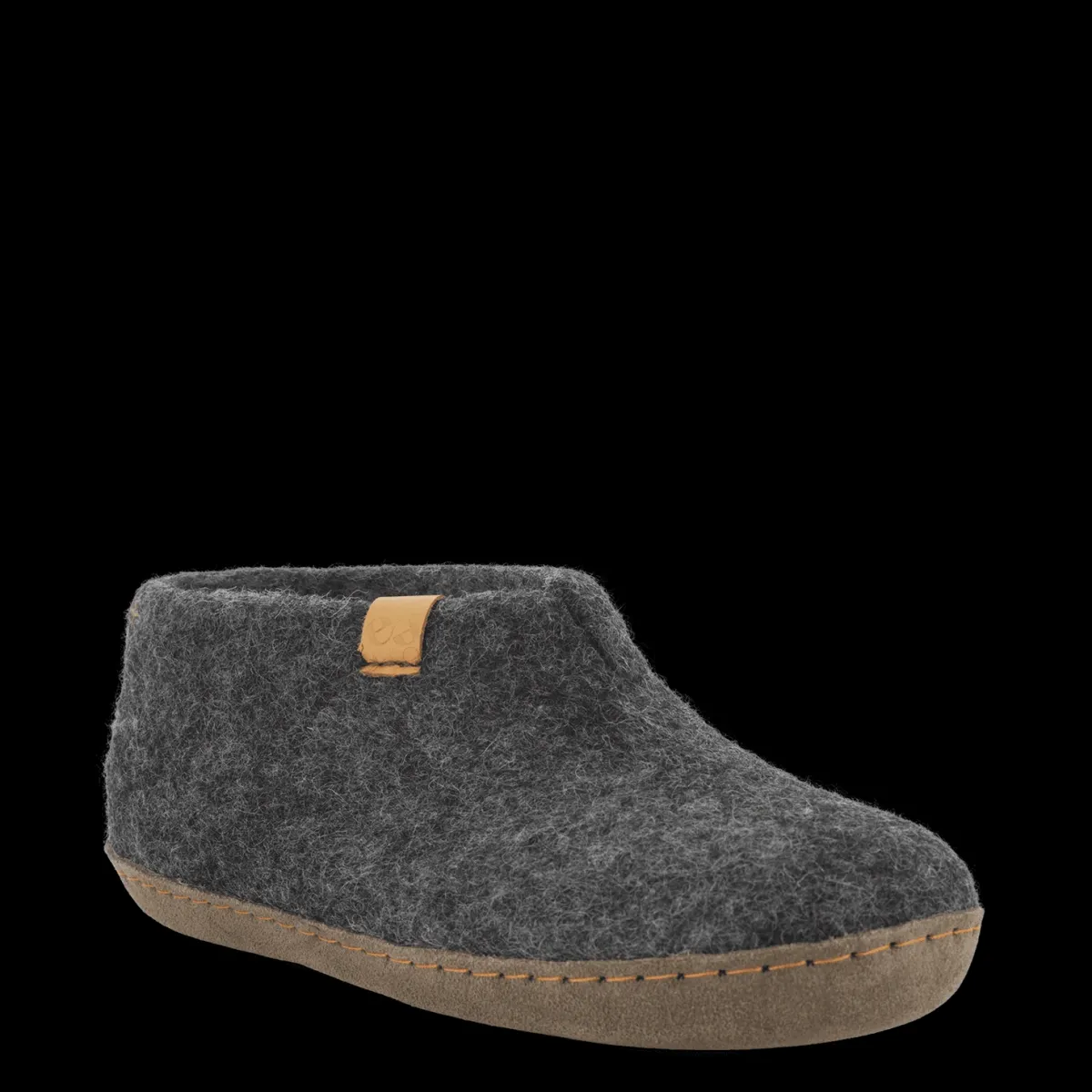Men Green Comfort Wool Mera Anthracite Grey