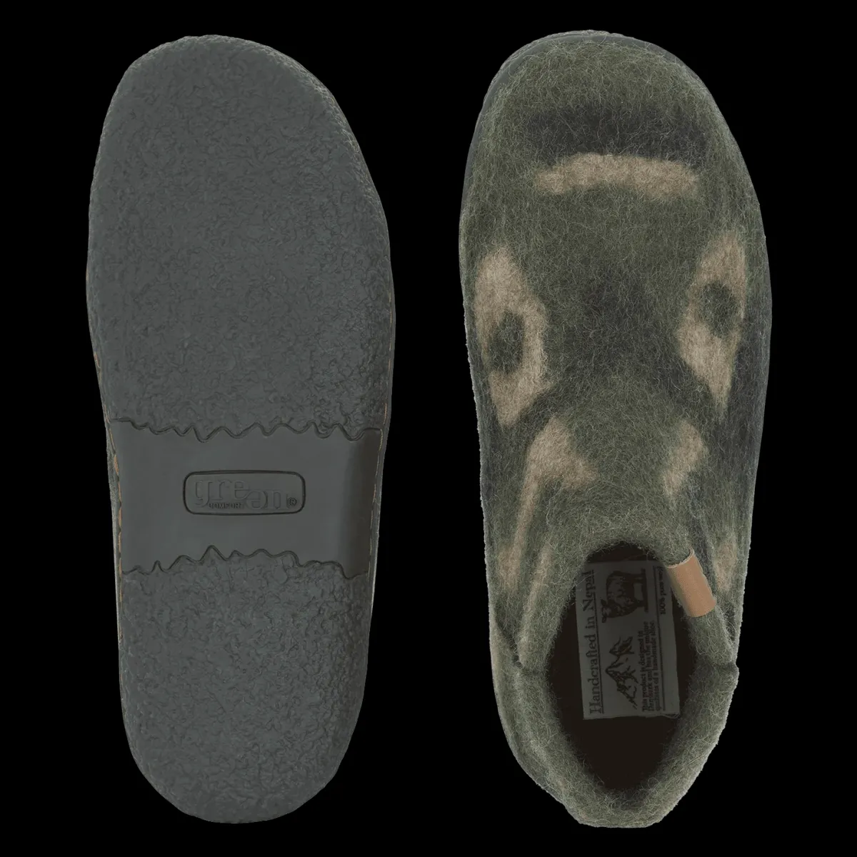 Men Green Comfort Wool Nepal